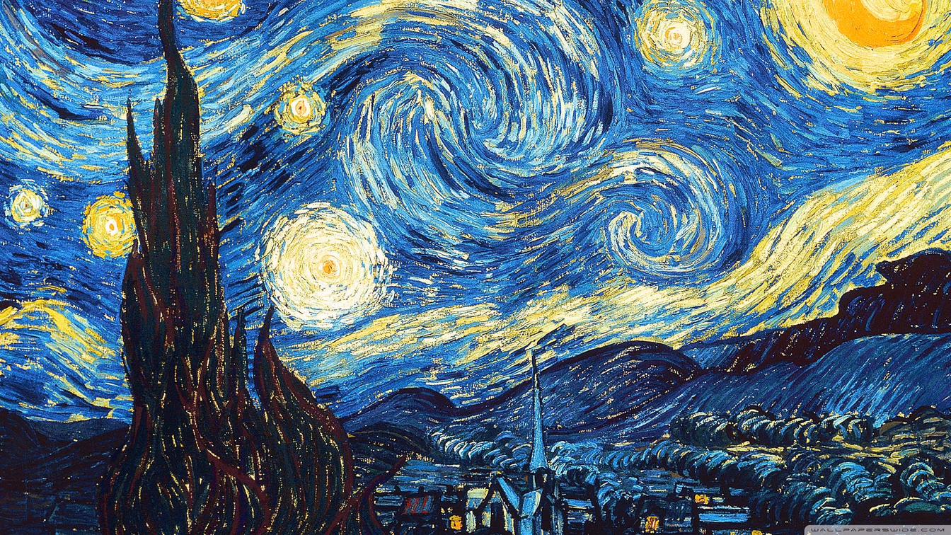 Starry Night by Vincent van Gogh.